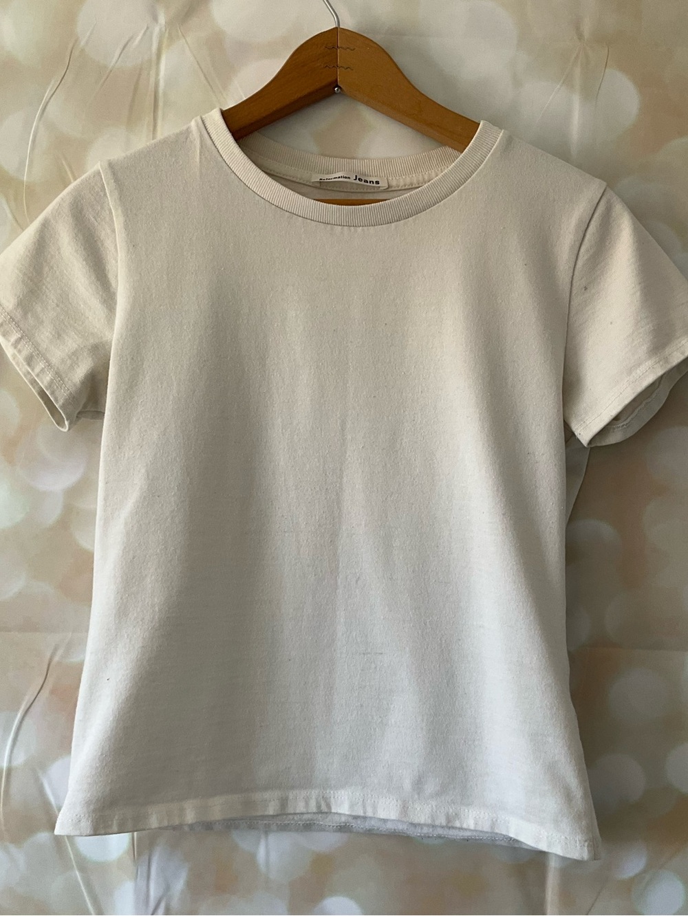 Reformation Jeans White Tee